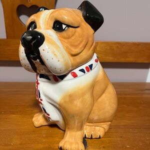 English Bulldog Ceramic Cookie Jar